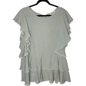 Listicle Women's Large Flutter Mini Dress Feminine Preppy‎
